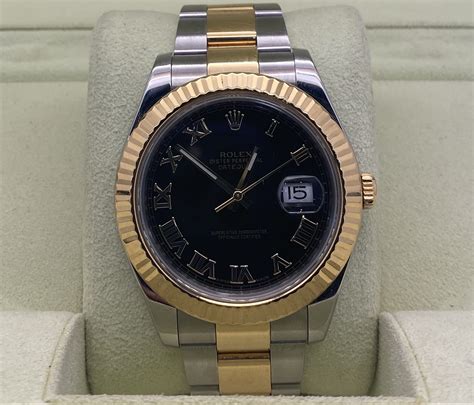 black and gold rolex datejust|Rolex Datejust black dial 41mm.